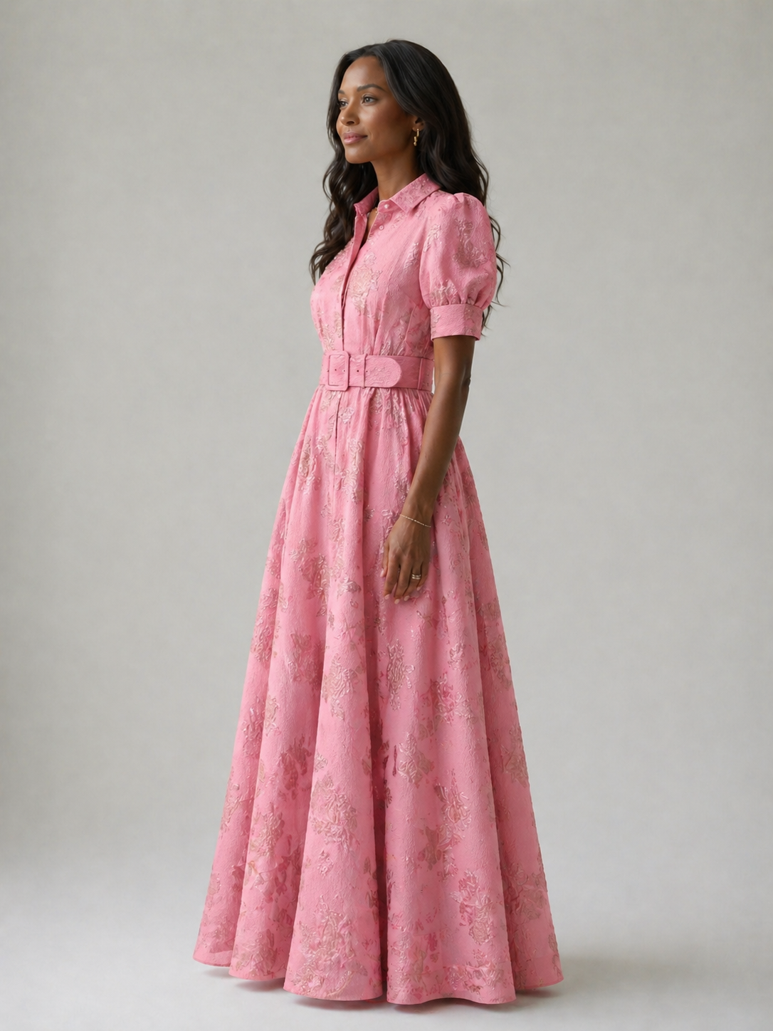 Ivy & Grace™ | Belted Floral Maxi Dress