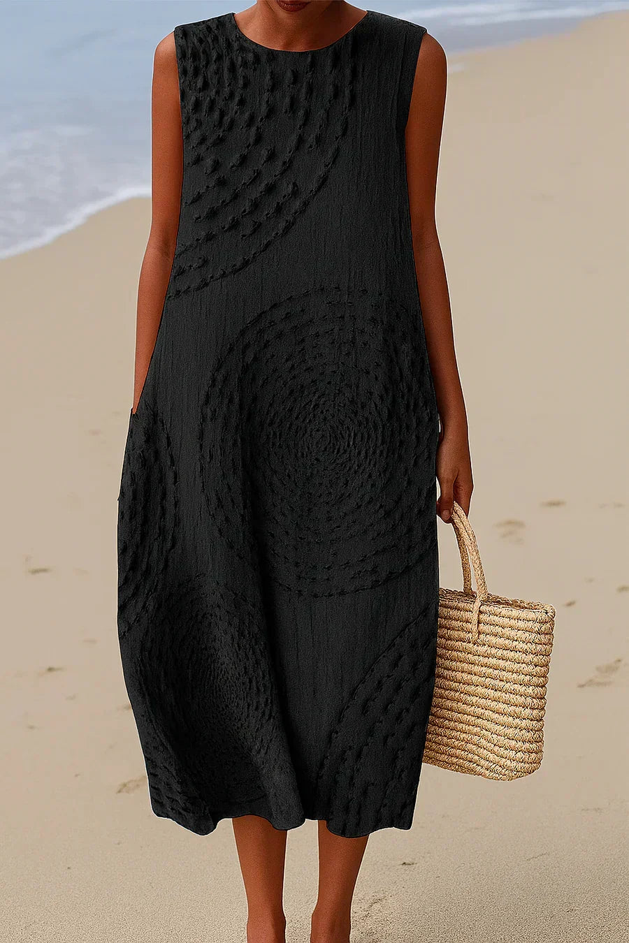 Ruby™ | CASUAL DRESS WITH MOULOS PRINT