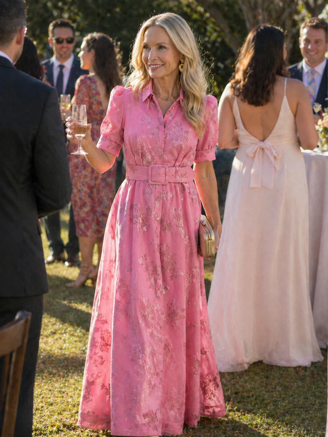 Ivy & Grace™ | Belted Floral Maxi Dress