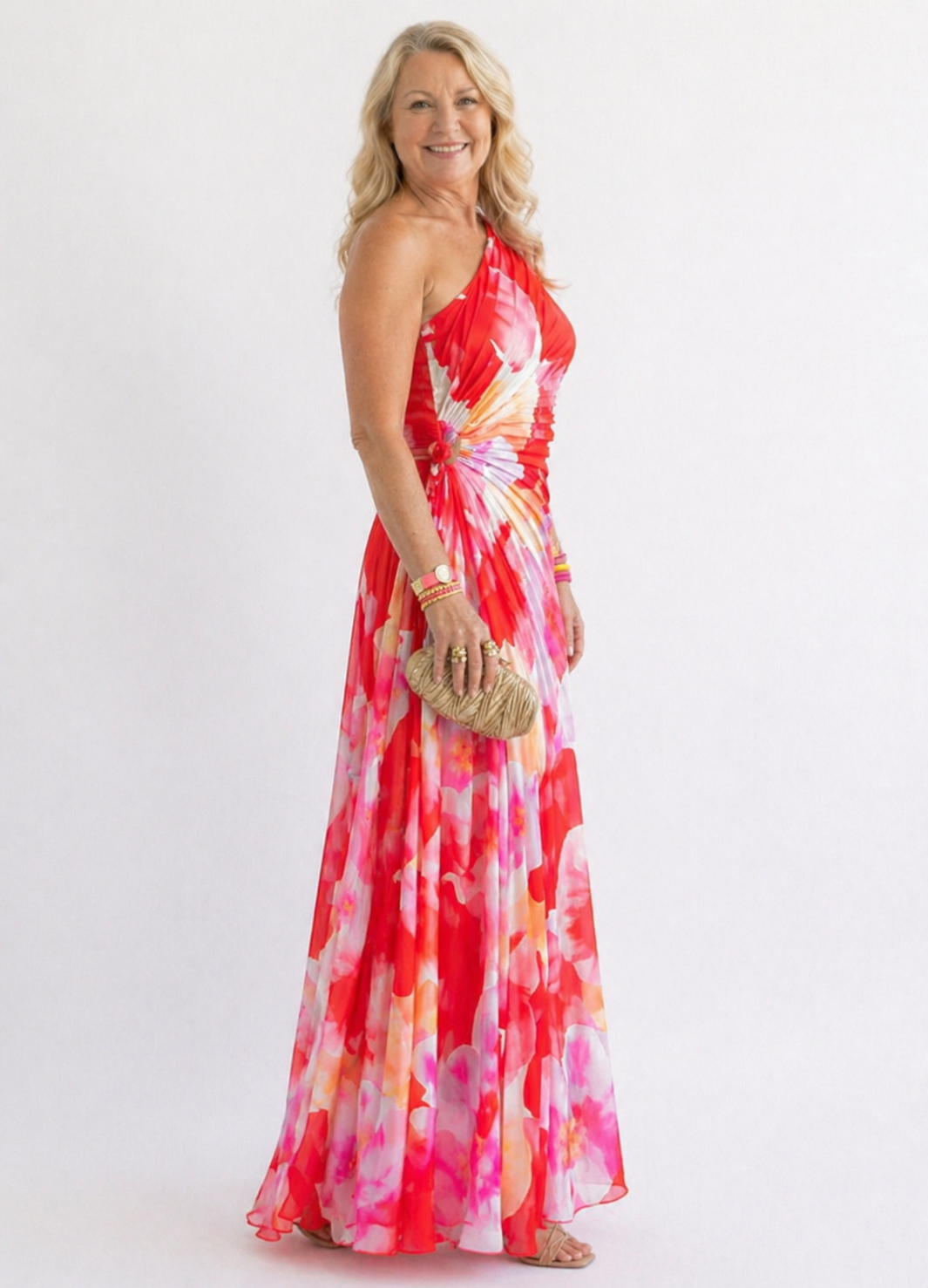 Ivy & Grace™ | Vibrant Tropical Evening Dress