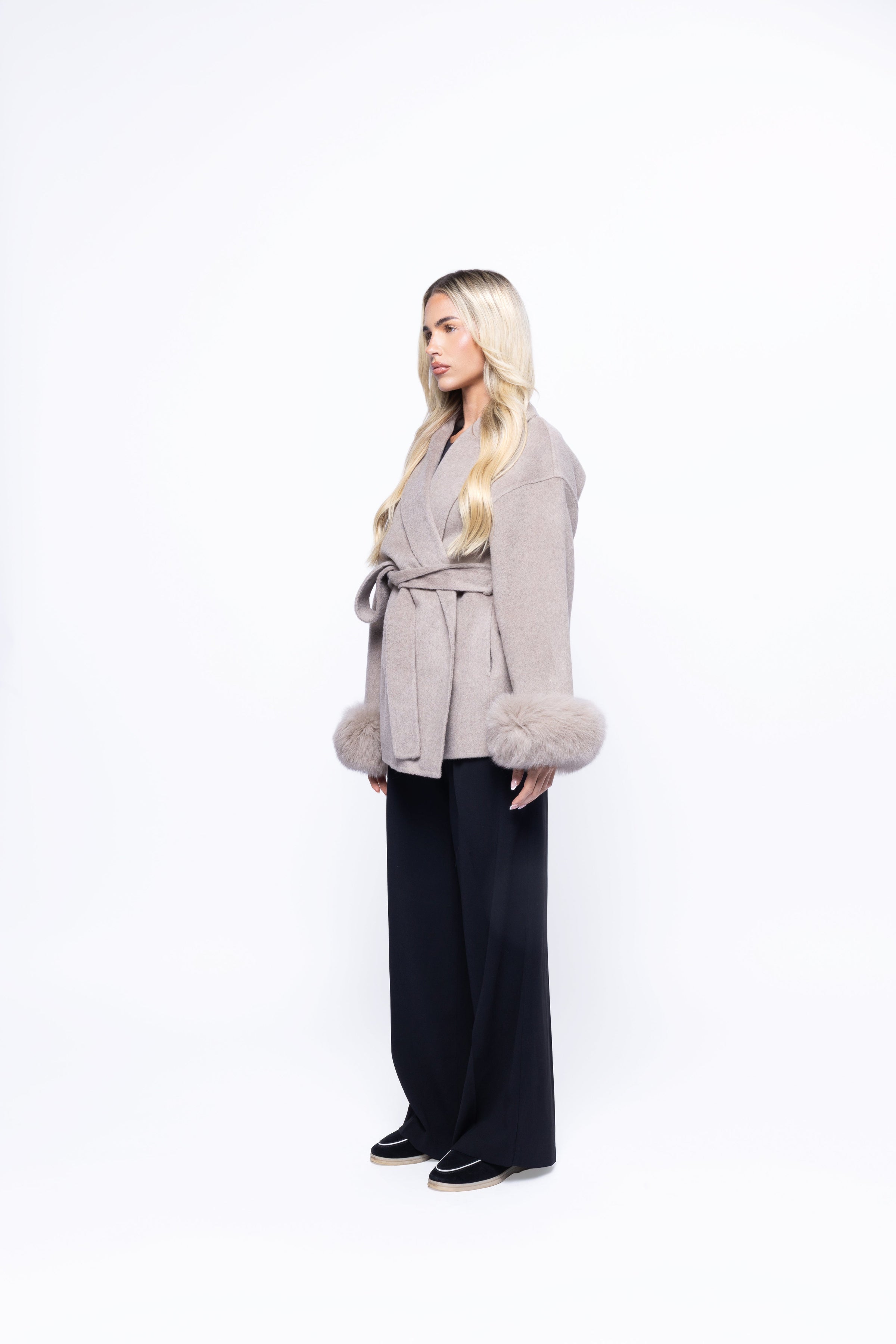 Chelsea™ | Detachable-Cuff Wool Coat