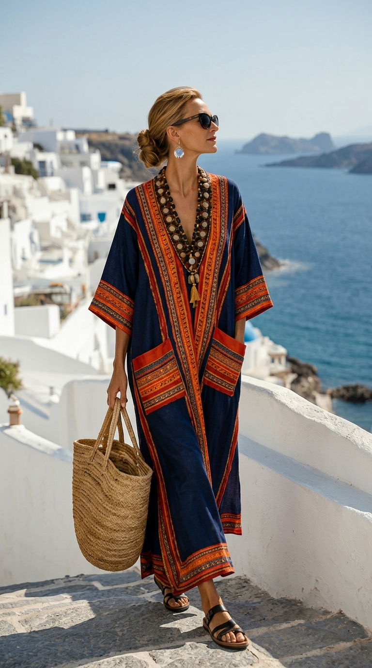 Emily | Flowing Long Summer Caftan