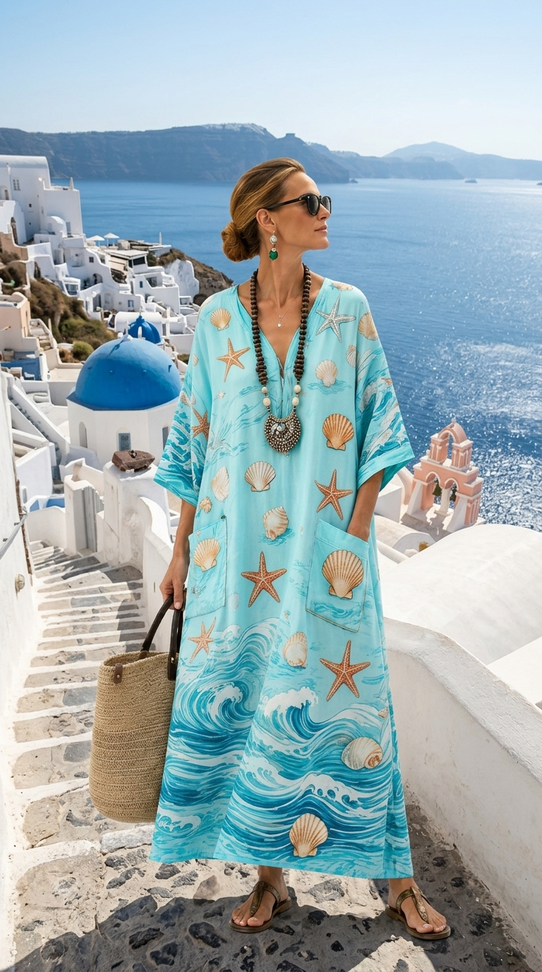 Rosalinde | Elegant Long Summer Caftan