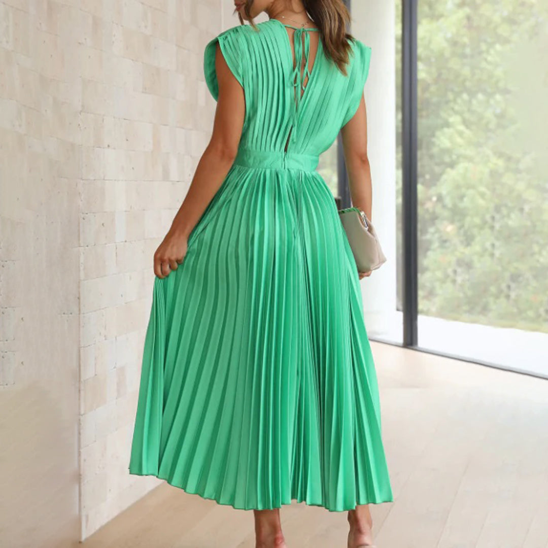 Ivy & Grace™ | Timeless Pleated Midi Dress