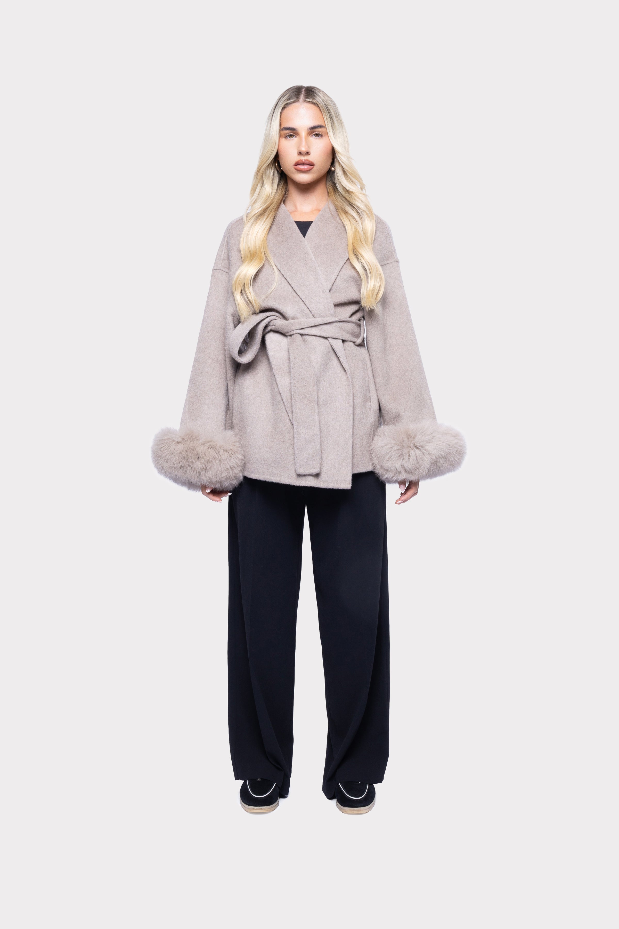 Chelsea™ | Detachable-Cuff Wool Coat
