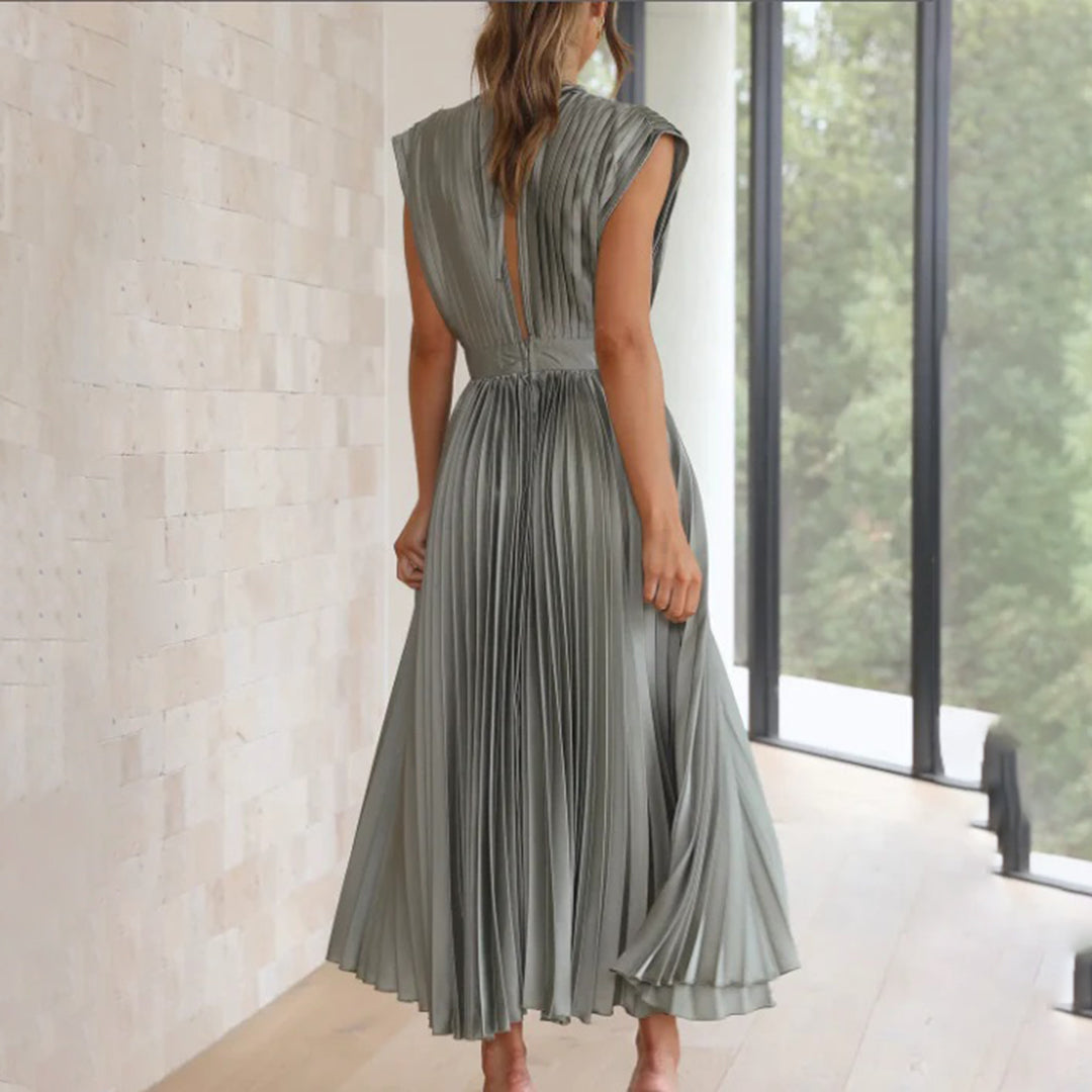 Ivy & Grace™ | Timeless Pleated Midi Dress