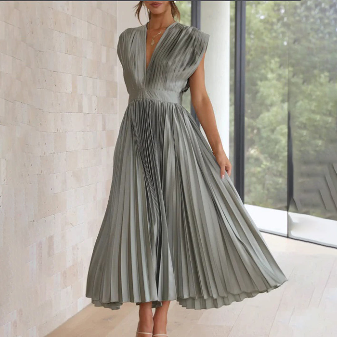 Ivy & Grace™ | Timeless Pleated Midi Dress