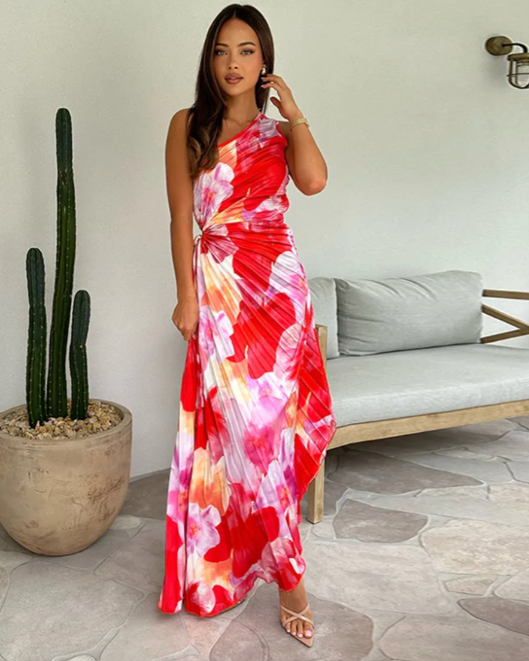 Ivy & Grace™ | Vibrant Tropical Evening Dress