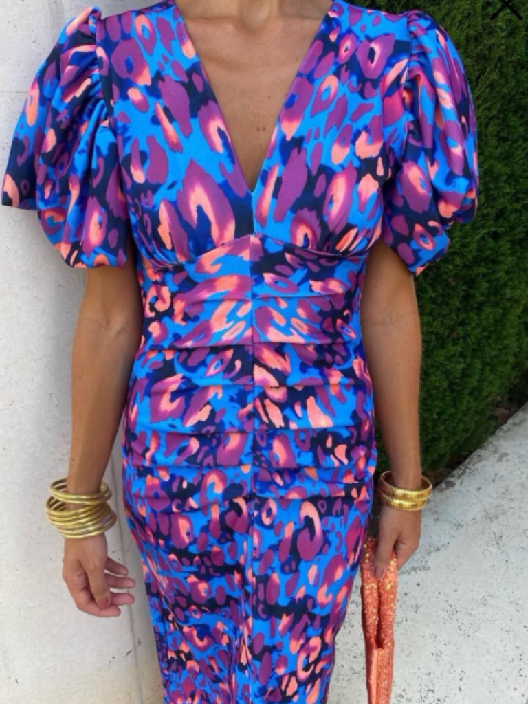 Ivy & Grace™ | Vivid Pleated Midi Dress
