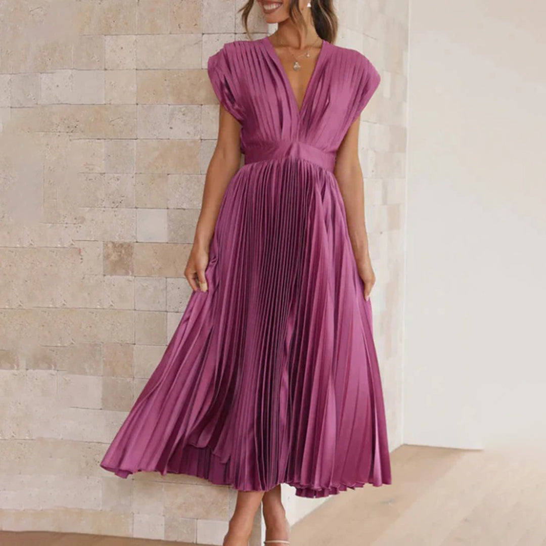 Ivy & Grace™ | Timeless Pleated Midi Dress