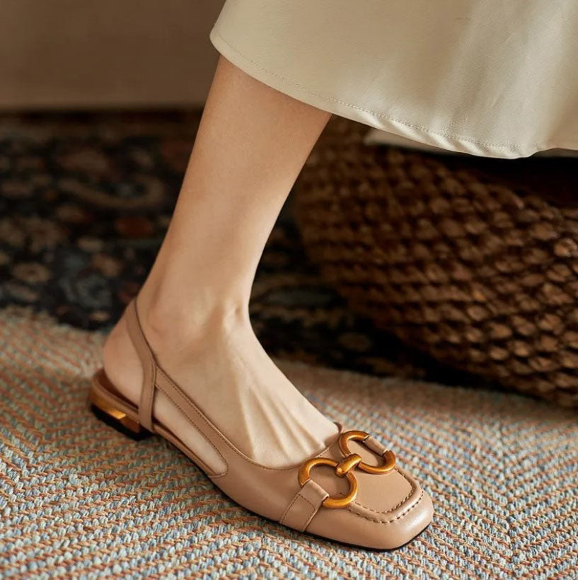 Brenna™ | Leather Buckle Comfort Sandals