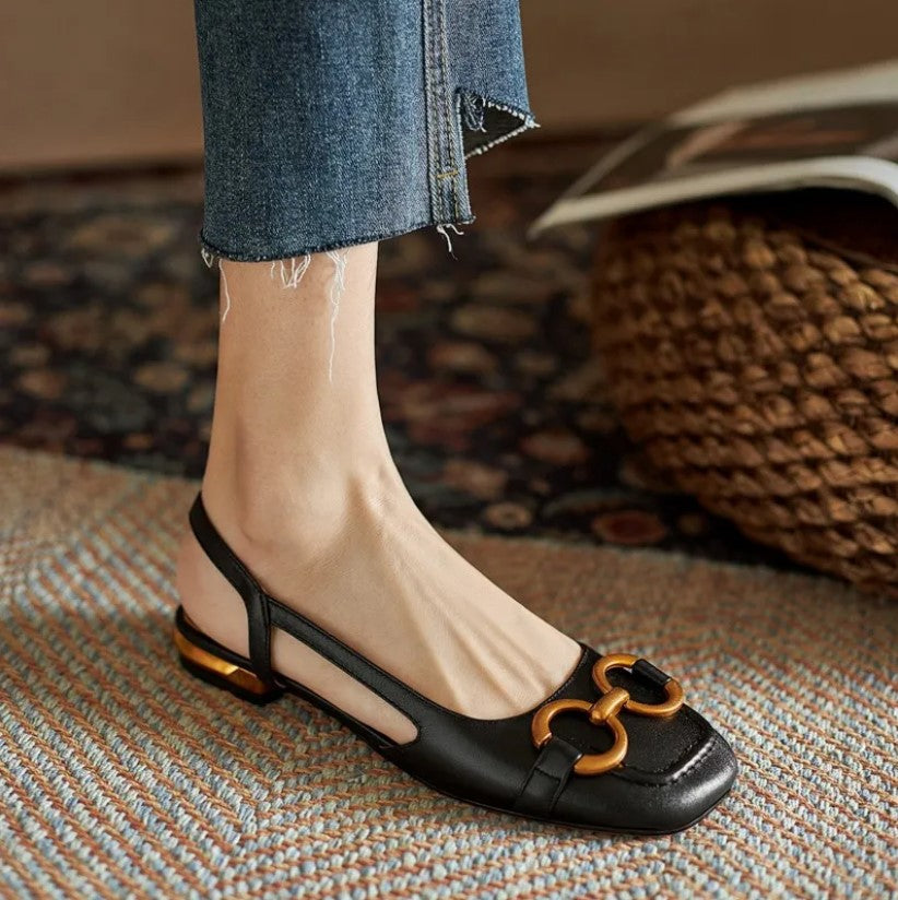 Brenna™ | Leather Buckle Comfort Sandals
