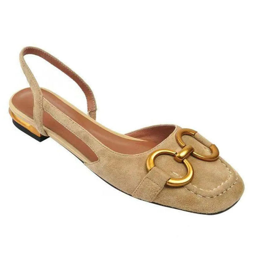 Brenna™ | Leather Buckle Comfort Sandals