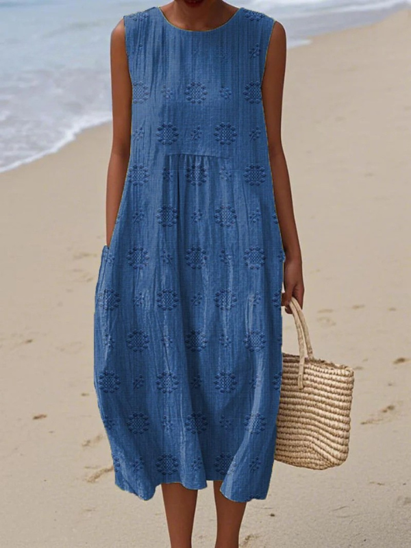 Elena™ Pattern Midi Dress