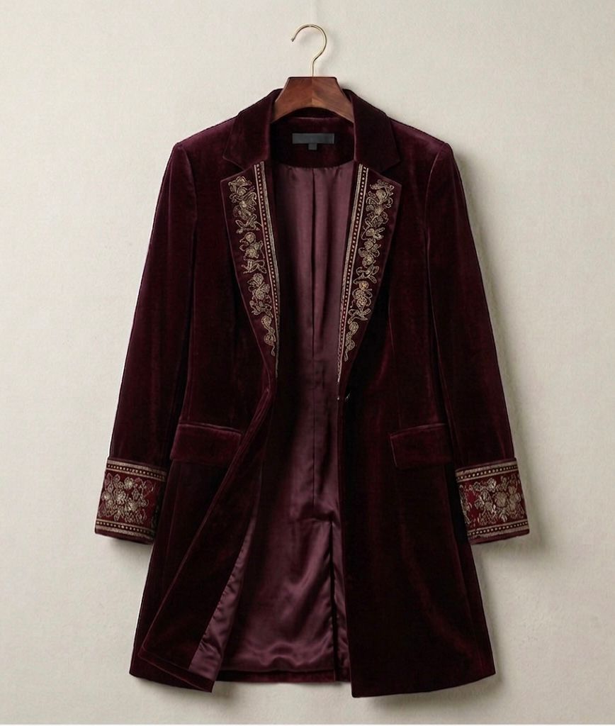 Elena™ | Velvet Statement Blazer