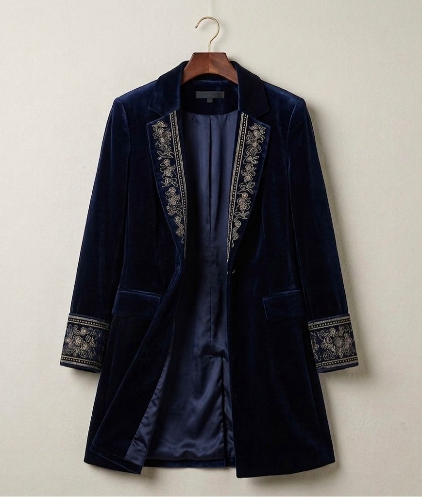 Elena™ | Velvet Statement Blazer