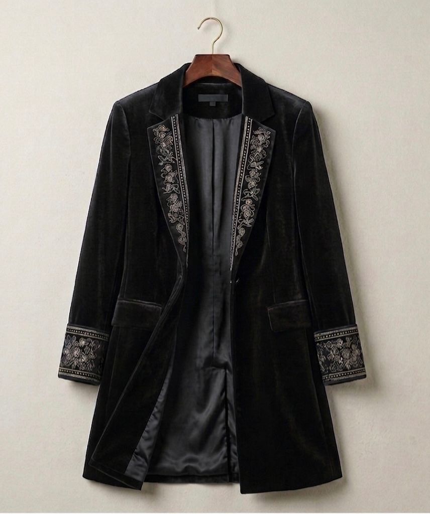 Elena™ | Velvet Statement Blazer