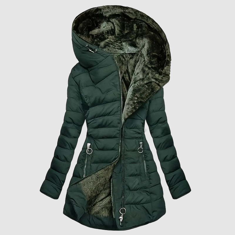 Freya™ | Hooded Long Puffer Coat