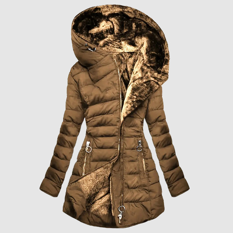 Freya™ | Hooded Long Puffer Coat