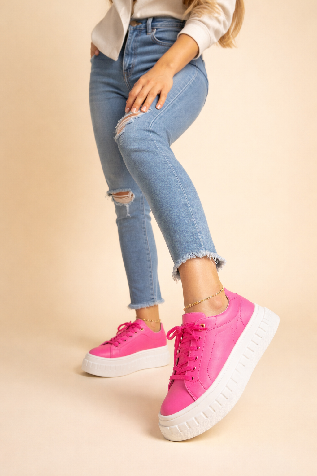 Aly | Women’s Stylish Plateau Sneakers with All-Day Comfort