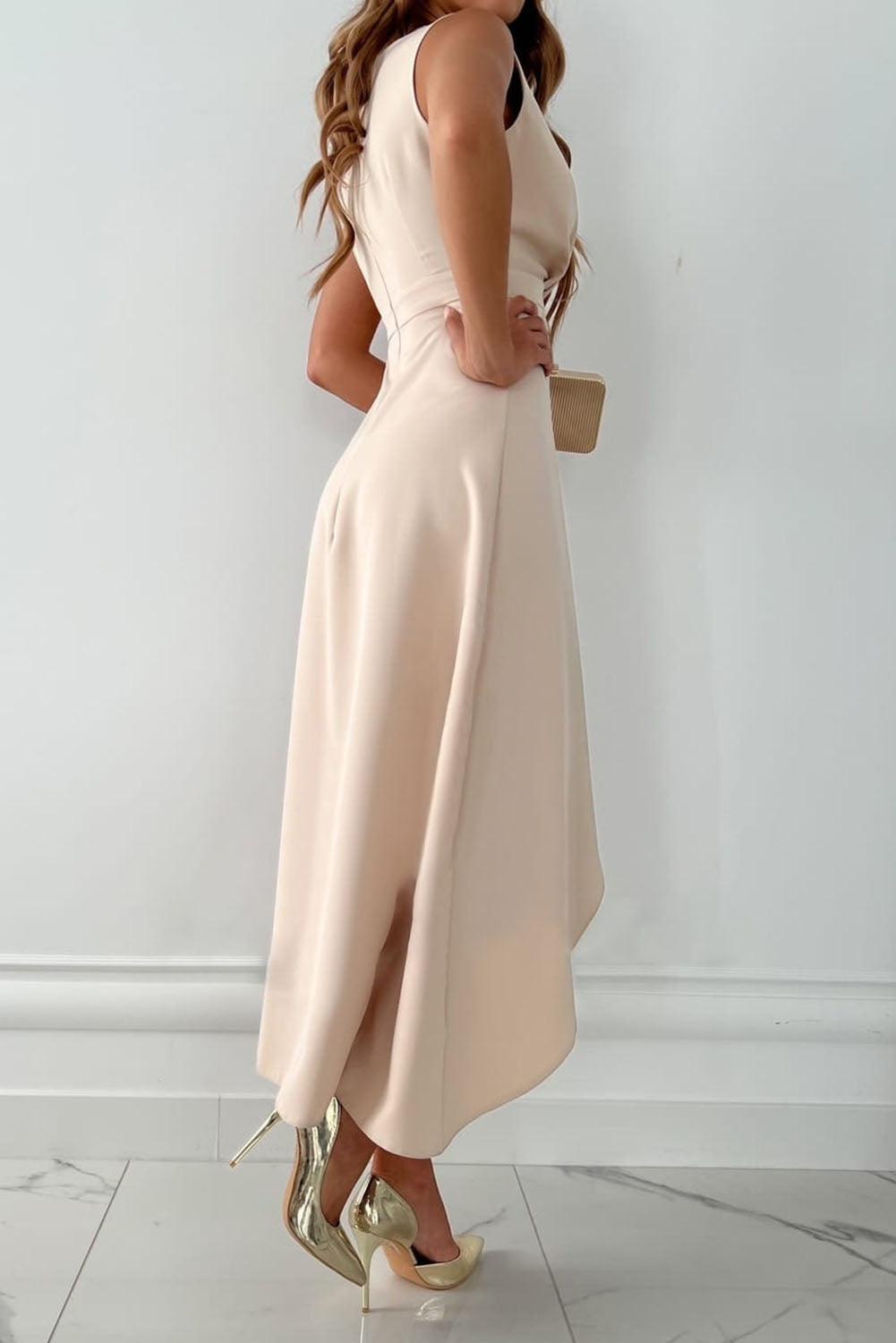 Ivy & Grace™ |Midi Wrap Dress with V-Neck