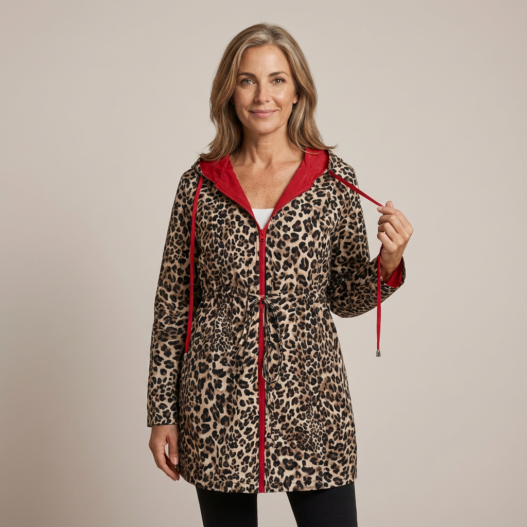 Sabine™ | Reversible Leopard Hooded Coat