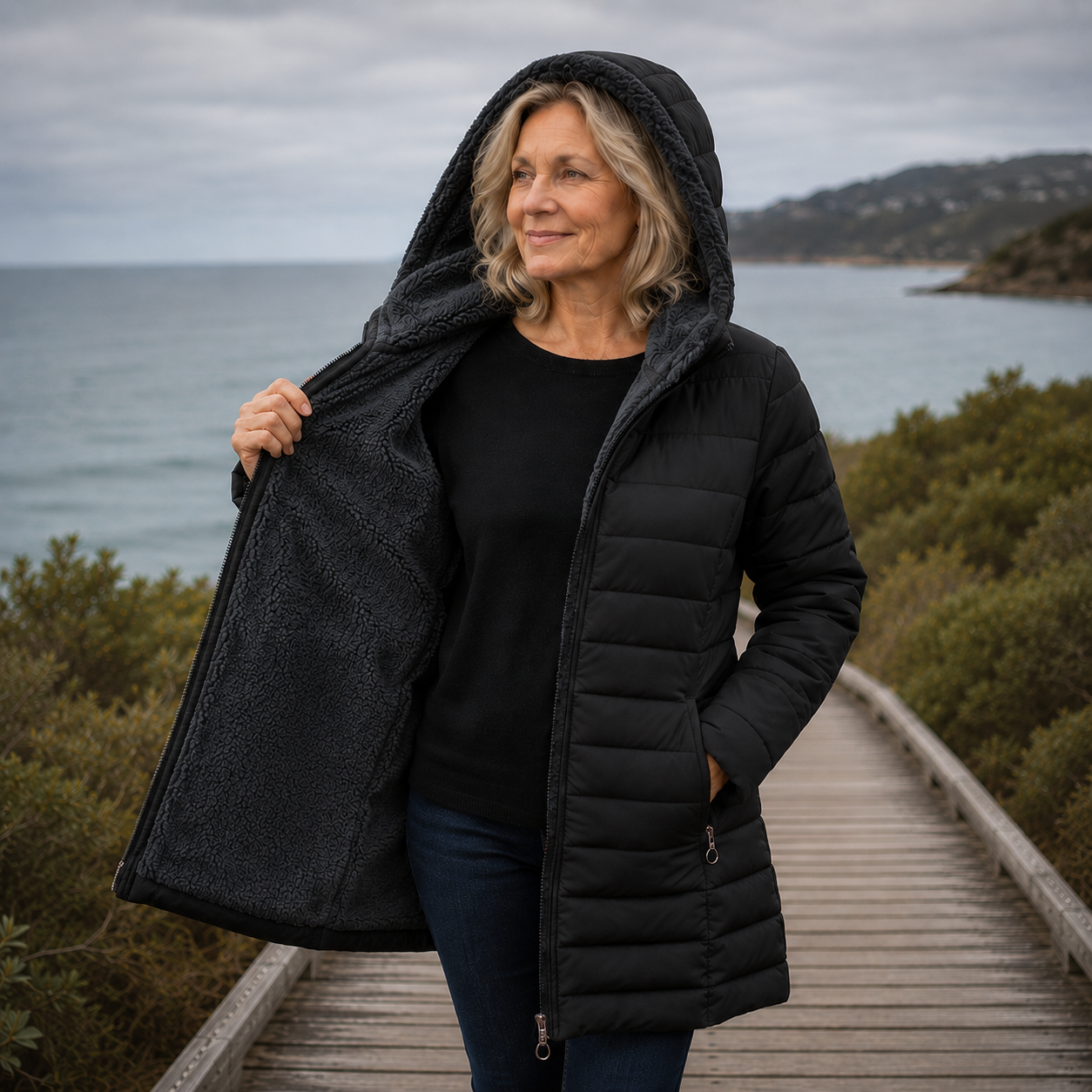 Jami™ | Quilted A-Line Winter Coat