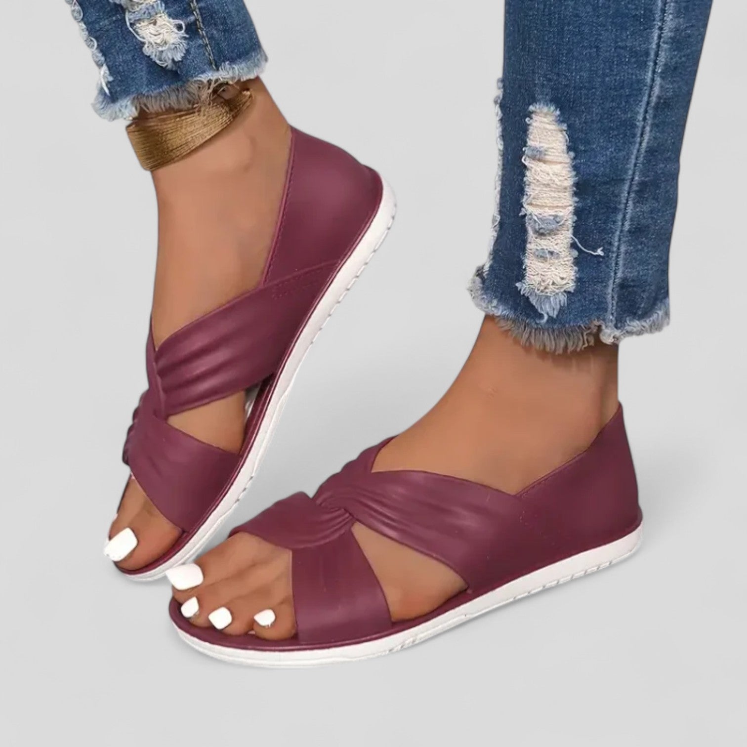 Anna™ | Supportive Cross-Strap Sandals