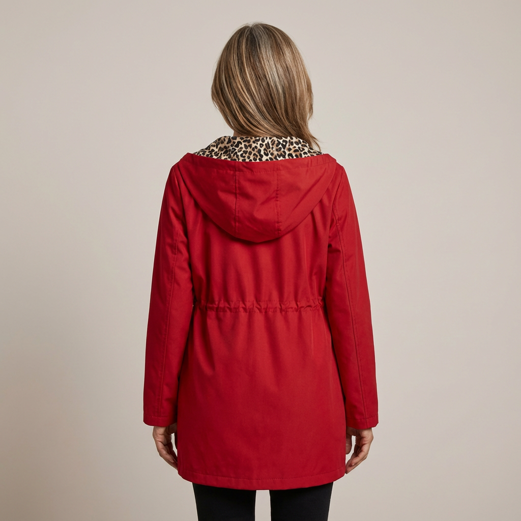 Sabine™ | Reversible Leopard Hooded Coat