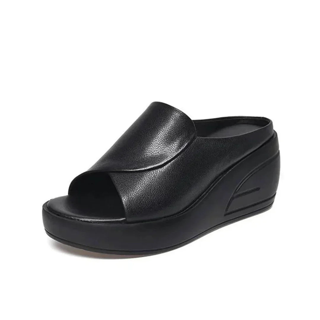Karina™ | Cushioned Slip-On Wedge Sandals