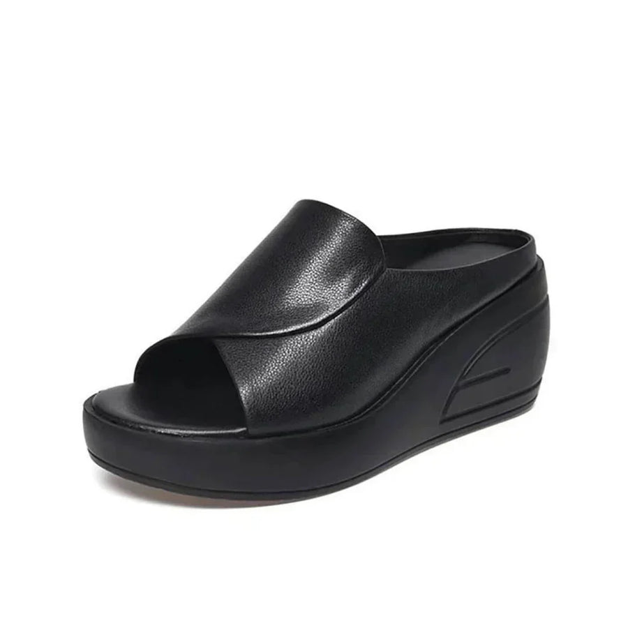 Karina™ | Cushioned Slip-On Wedge Sandals