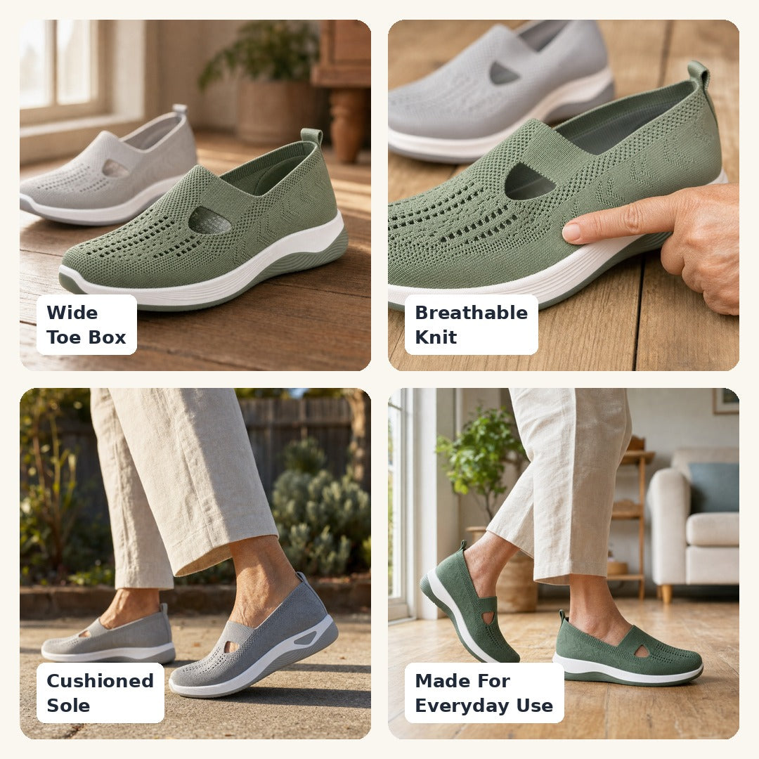 Carrie™ | Orthopaedic Cushioned Slip-On Shoes