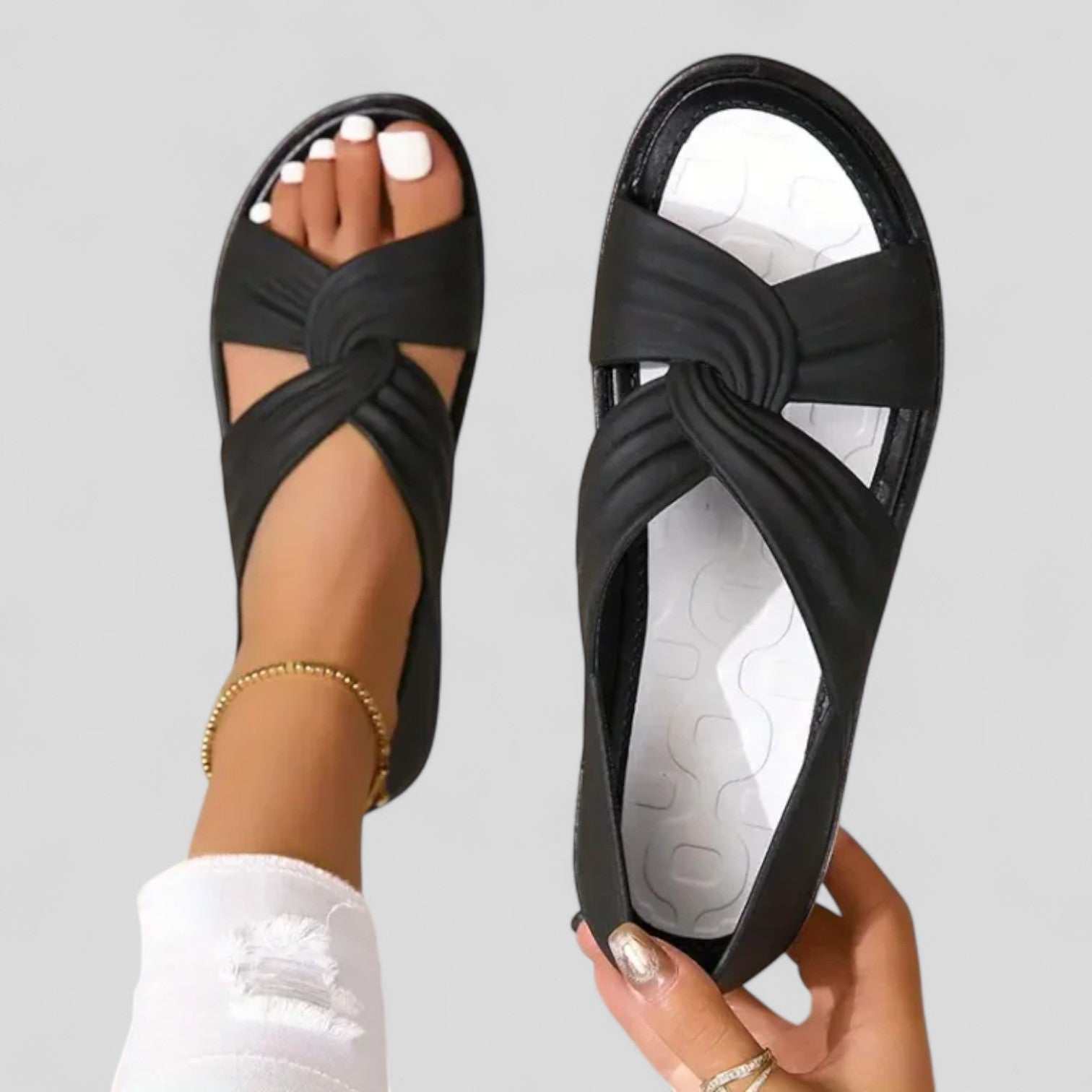 Anna™ | Supportive Cross-Strap Sandals
