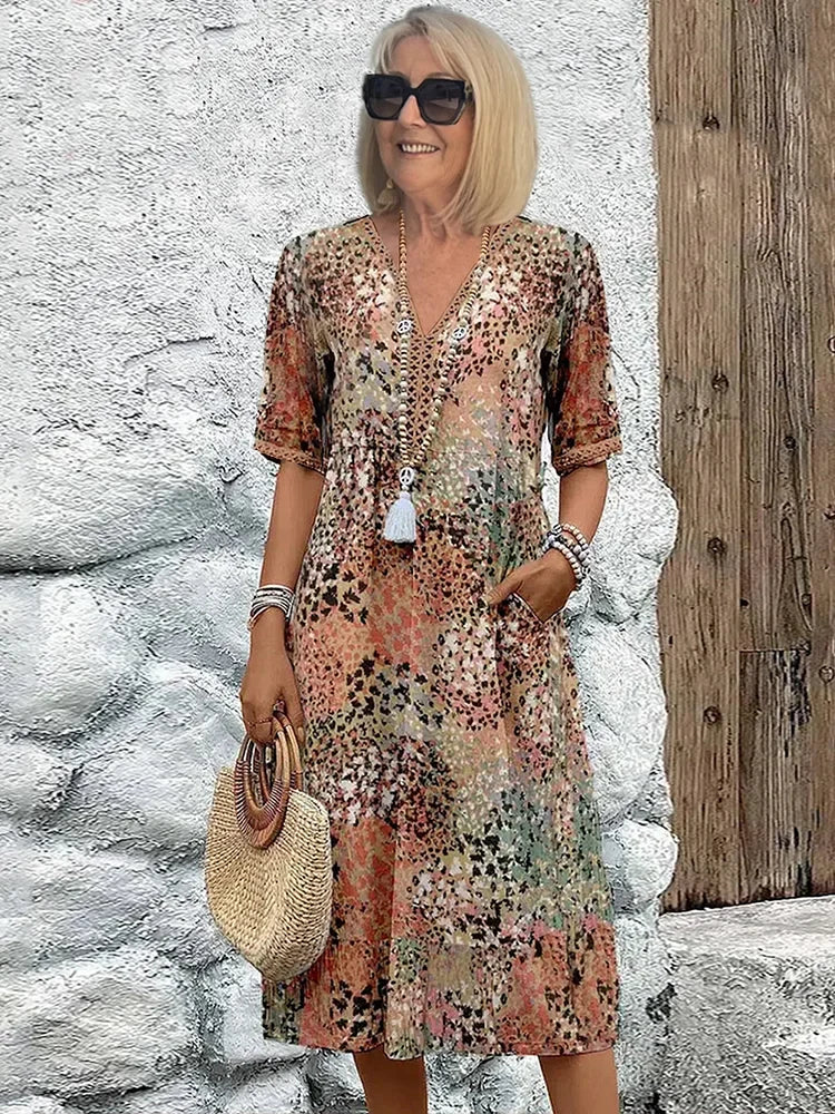 HARPER™ | Vibrant Mid Length Dress
