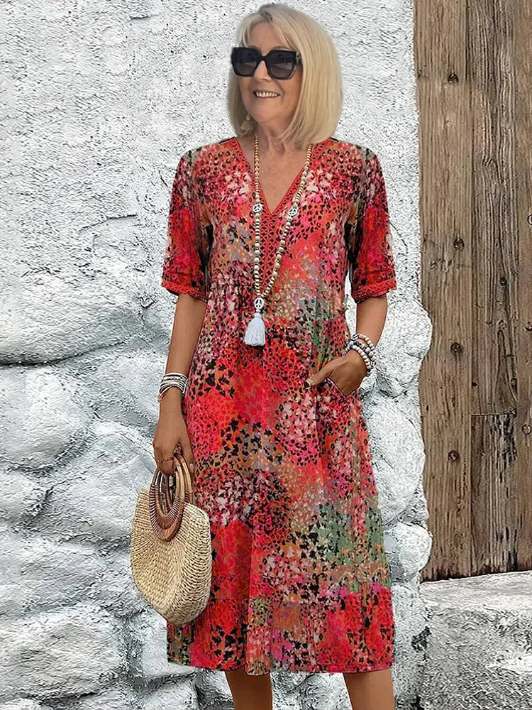 HARPER™ | Vibrant Mid Length Dress