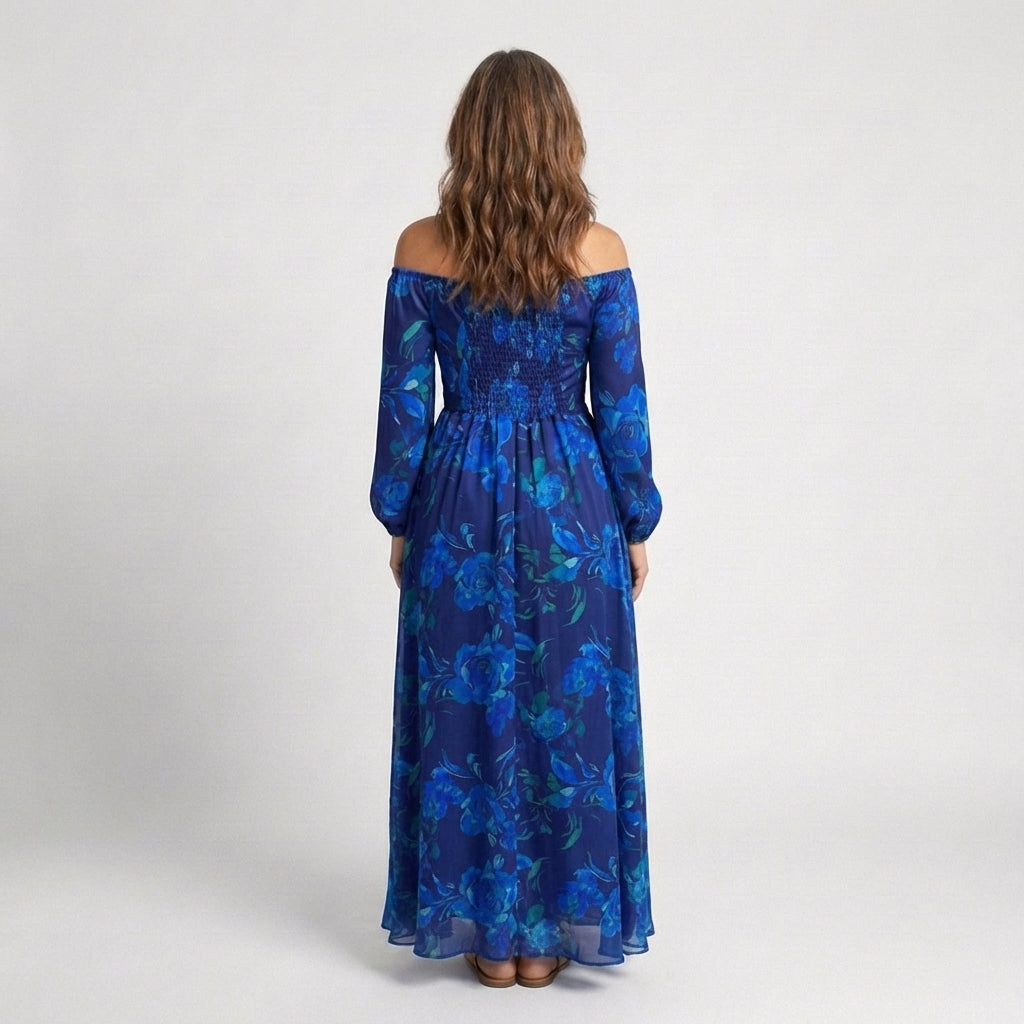 Ivy & Grace™ | Off Shoulder Floral Maxi Dress