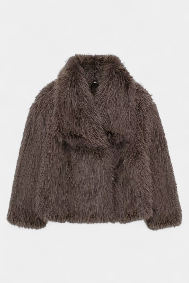 Aurorette™ | Oversized Faux-Fur Statement Coat