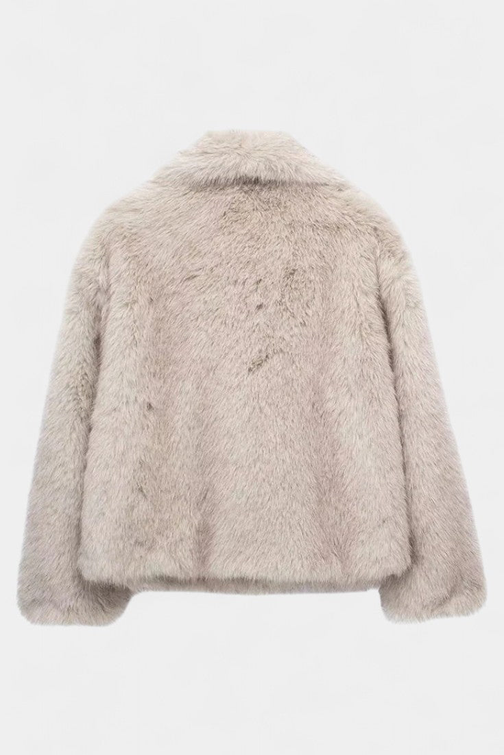 Aurorette™ | Oversized Faux-Fur Statement Coat
