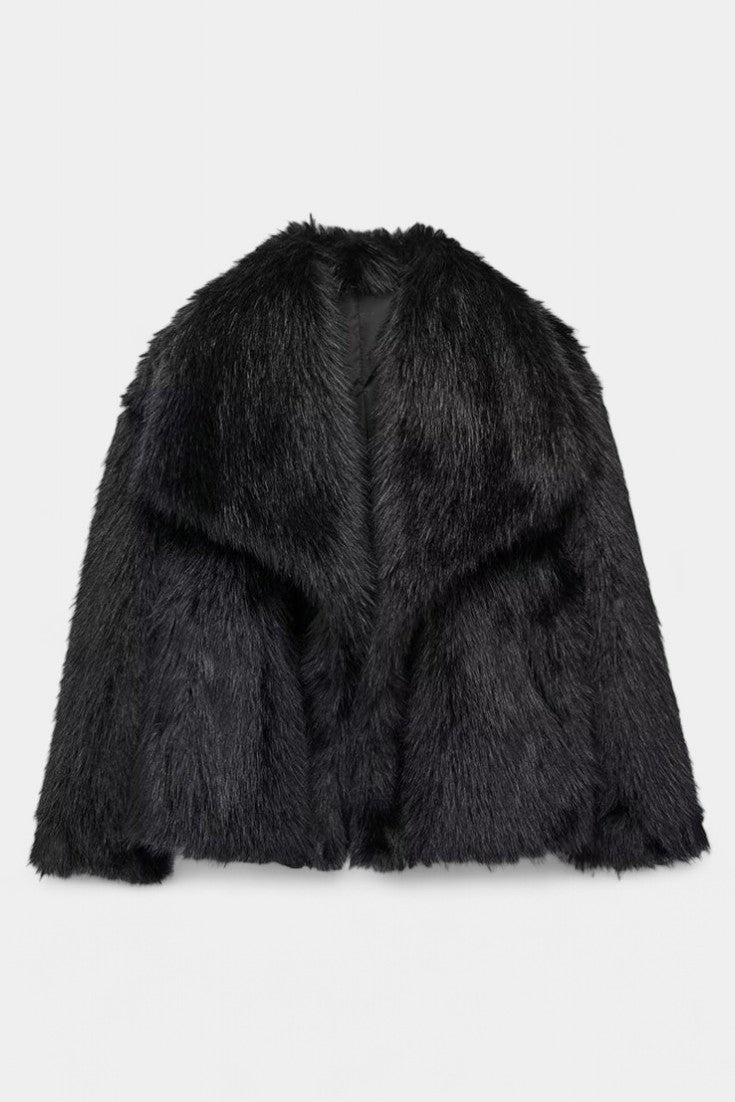 Aurorette™ | Oversized Faux-Fur Statement Coat
