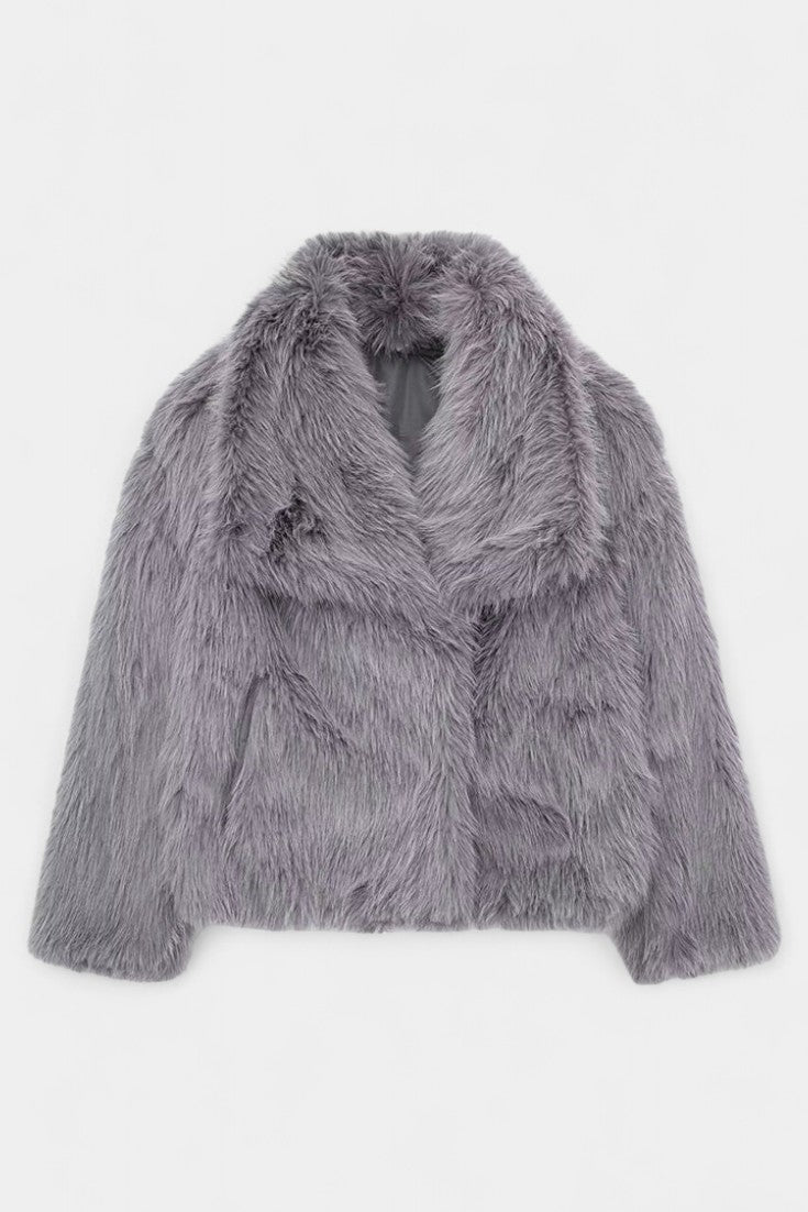 Aurorette™ | Oversized Faux-Fur Statement Coat