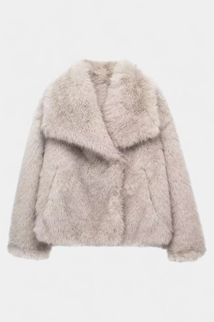 Aurorette™ | Oversized Faux-Fur Statement Coat