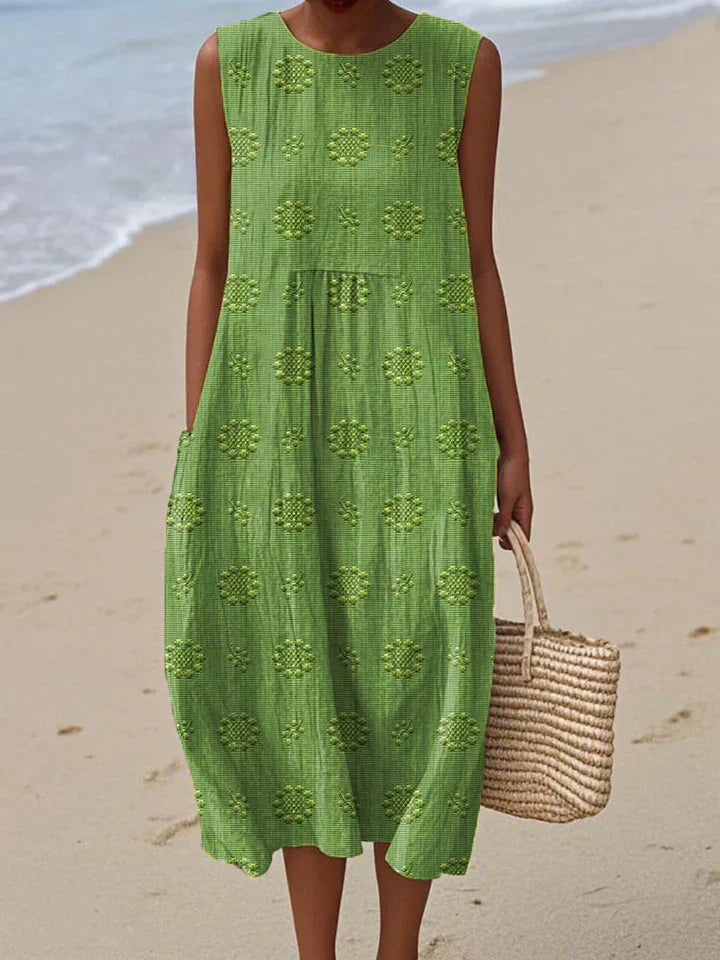 Natalie™ | SLEEVELESS MIDI DRESS